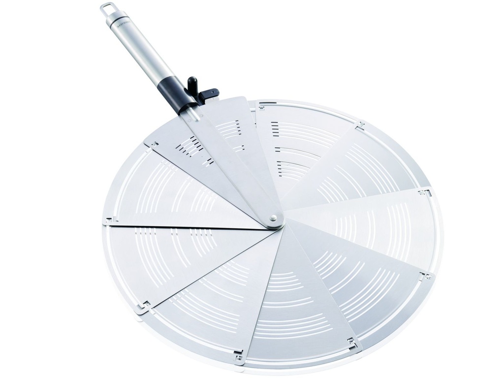 [13970] LEIFHEIT 28cm Edelstahl Spritzschutz