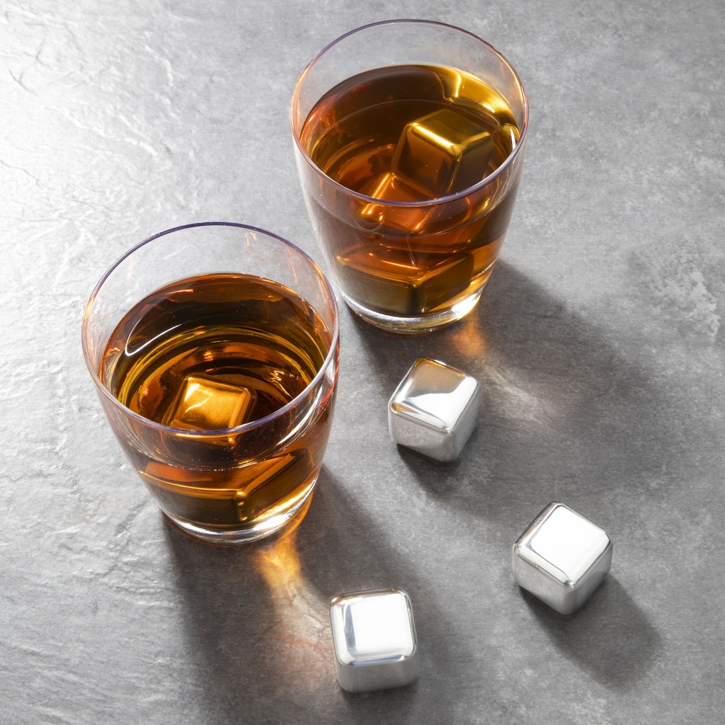 [14264] Edelstahl Whisky Kühlsteine Set