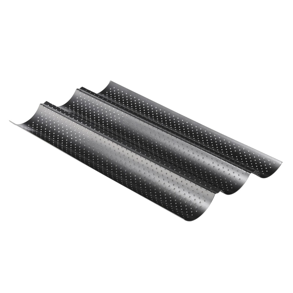 [14266] Baguetteblech Baguetteform bis zu 3 Baguettes gleichzeitig backen