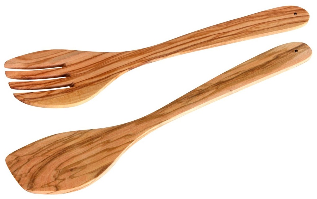 FACKELMANN Salatbesteck, Olivenholz