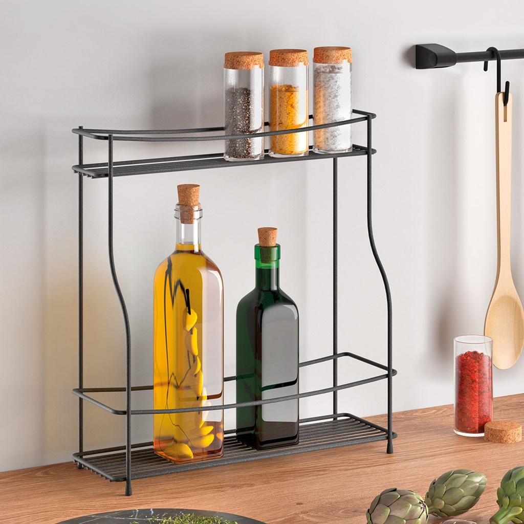 [14982] 2 Etagen Gewürzregal Ordnungssystem