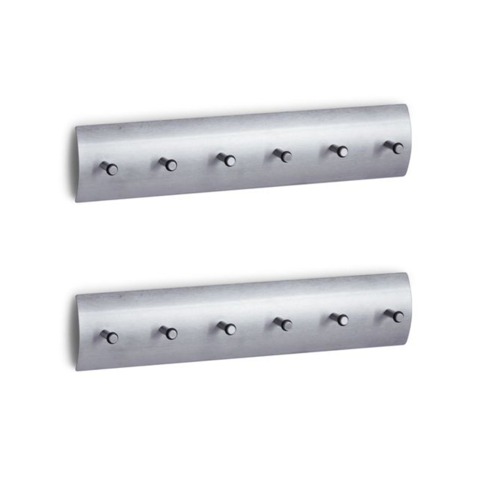 Zeller Schlüsselbrett Edelstahl 2er