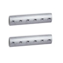 Zeller Schlüsselbrett Edelstahl 2er