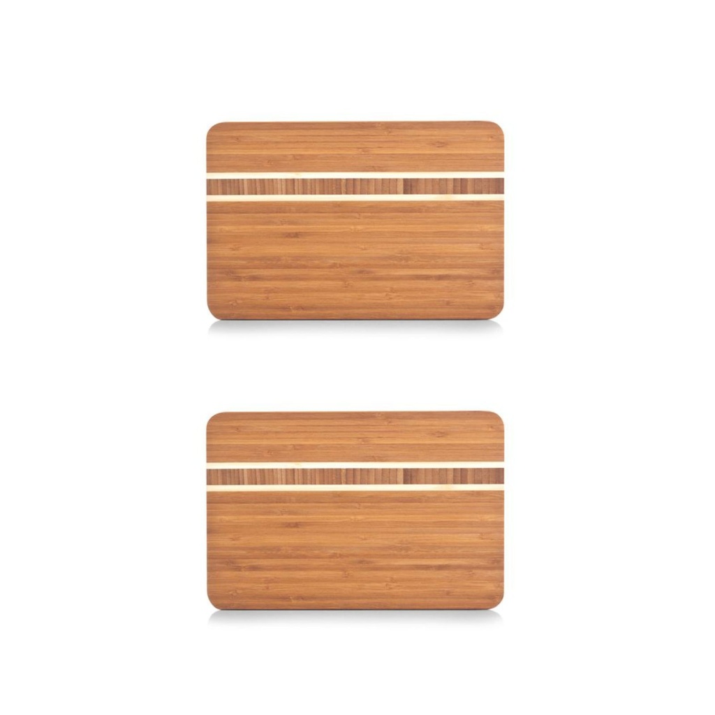 [15047] Zeller Bambus Schneidebrett 2er Set