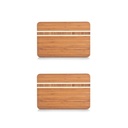 Zeller Bambus Schneidebrett 2er Set