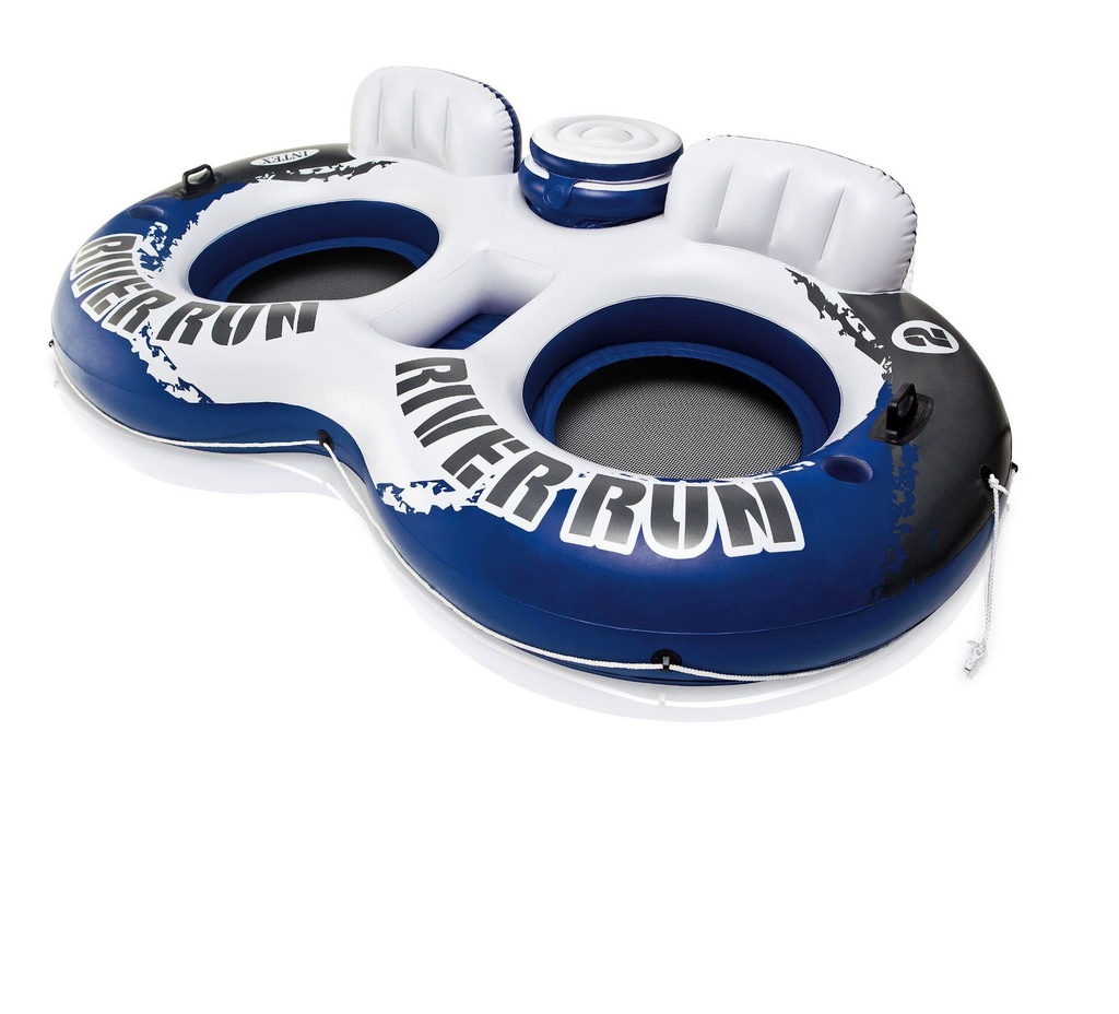 INTEX Aufblasbarer Doppel Schwimmsessel Schwimmring River Run ca. 243 x 157 cm