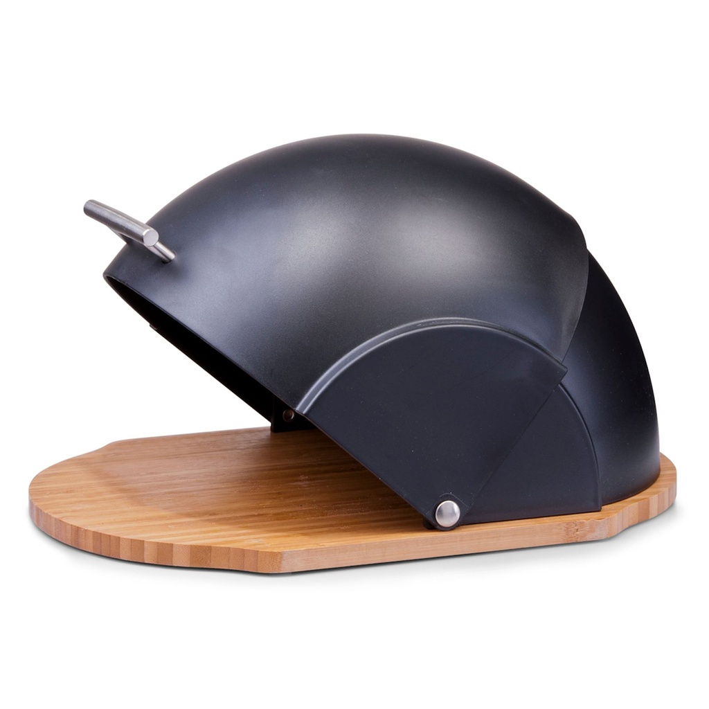 Zeller Brotkasten Bambus schwarz