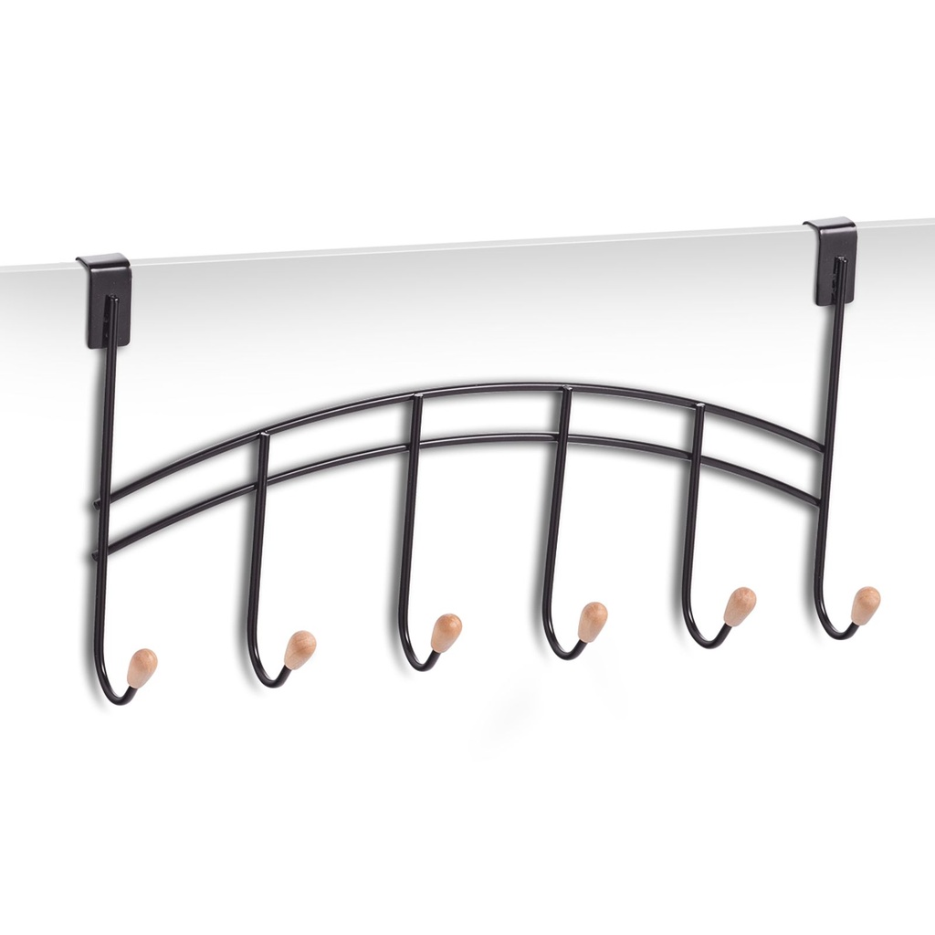 [15090] Zeller 6-Haken Türhänger 40x6x20.5cm