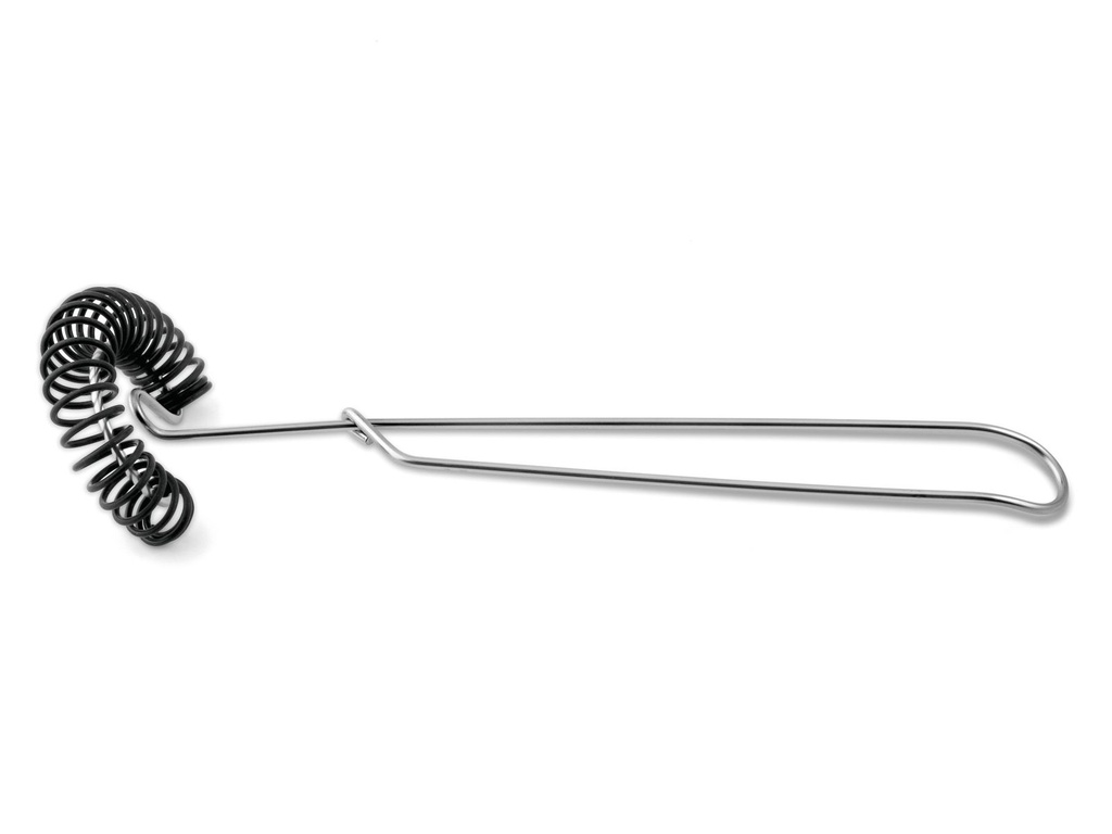 Edelstahl Spiralbesen Quirl Silikonüberzug