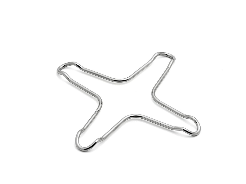 Edelstahl Gasherd-Kreuz Herdaufsatz Flammenkreuz