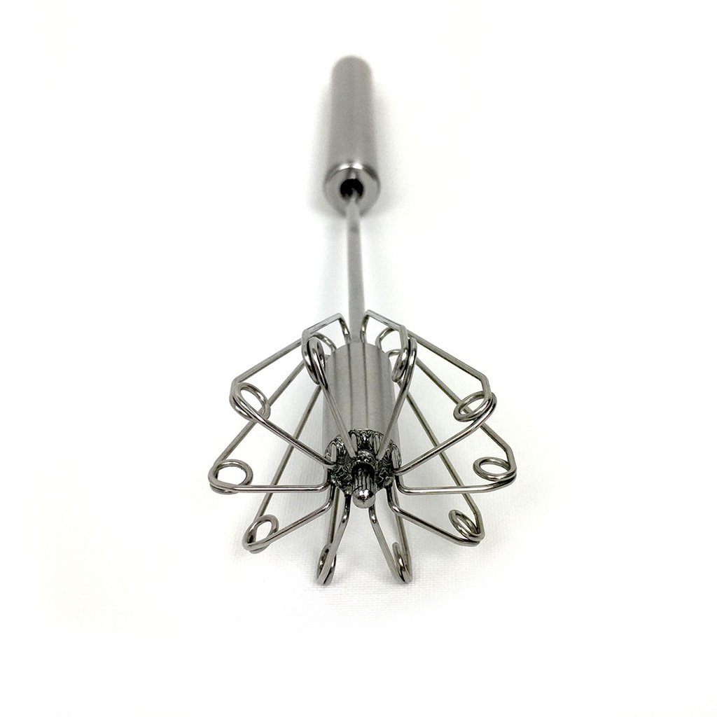 Handquirl Schneebesen Edelstahl Milchaufschäumer Handrührer