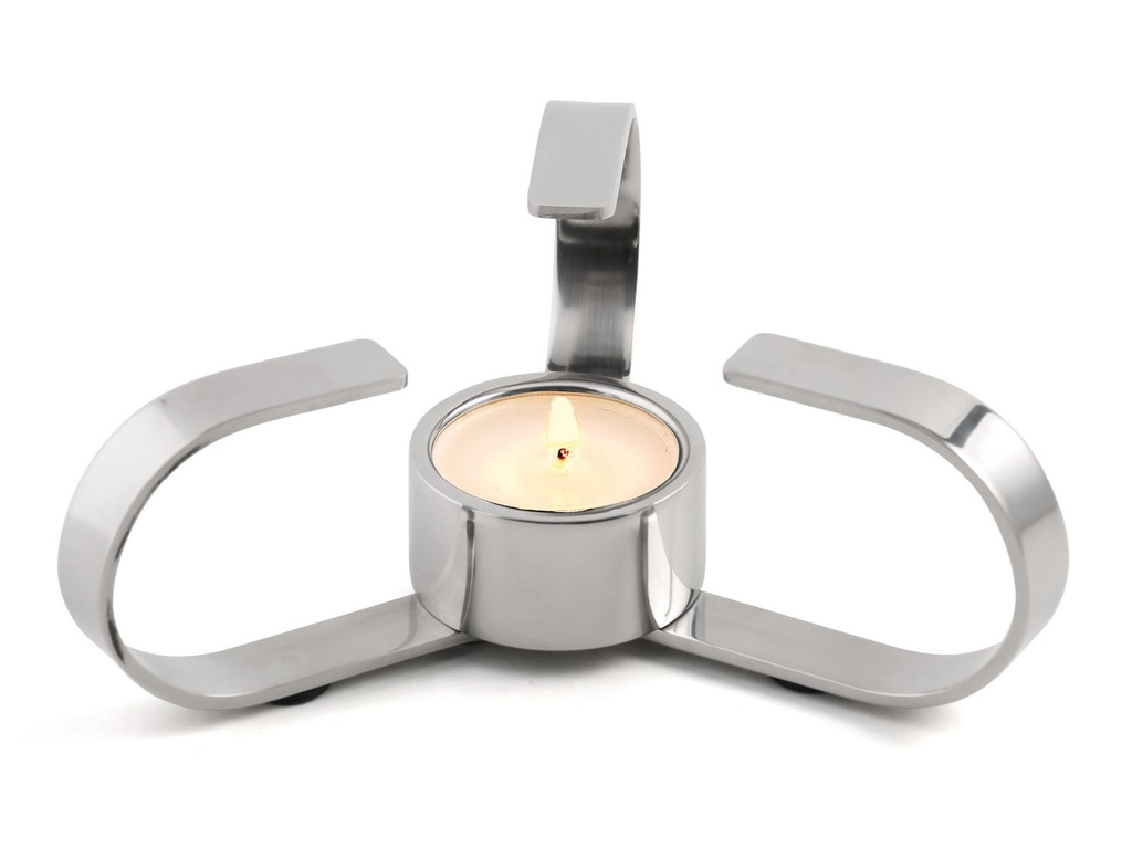 Stövchen Teewärmer Teelichthalter Edelstahl