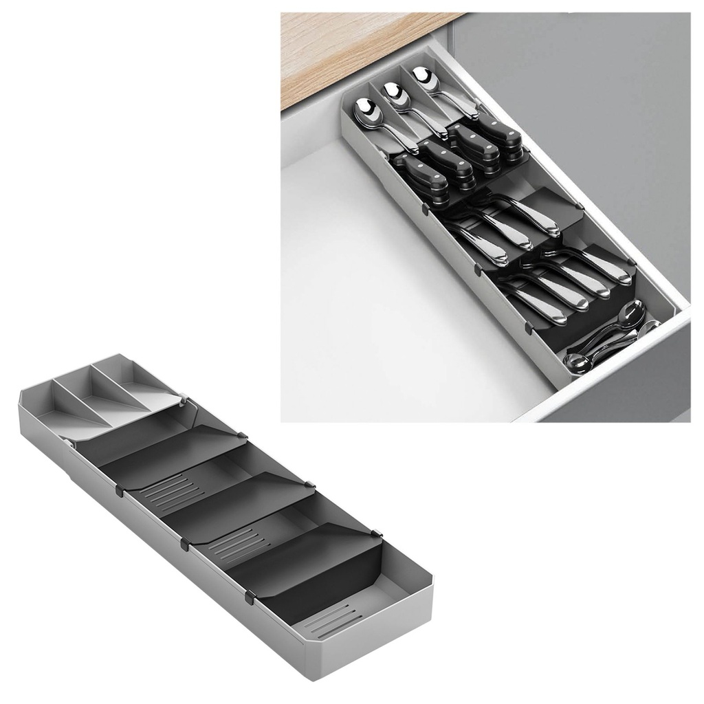[15361] Besteck Organizer Schublade Schubladeneinsatz Besteckkasten