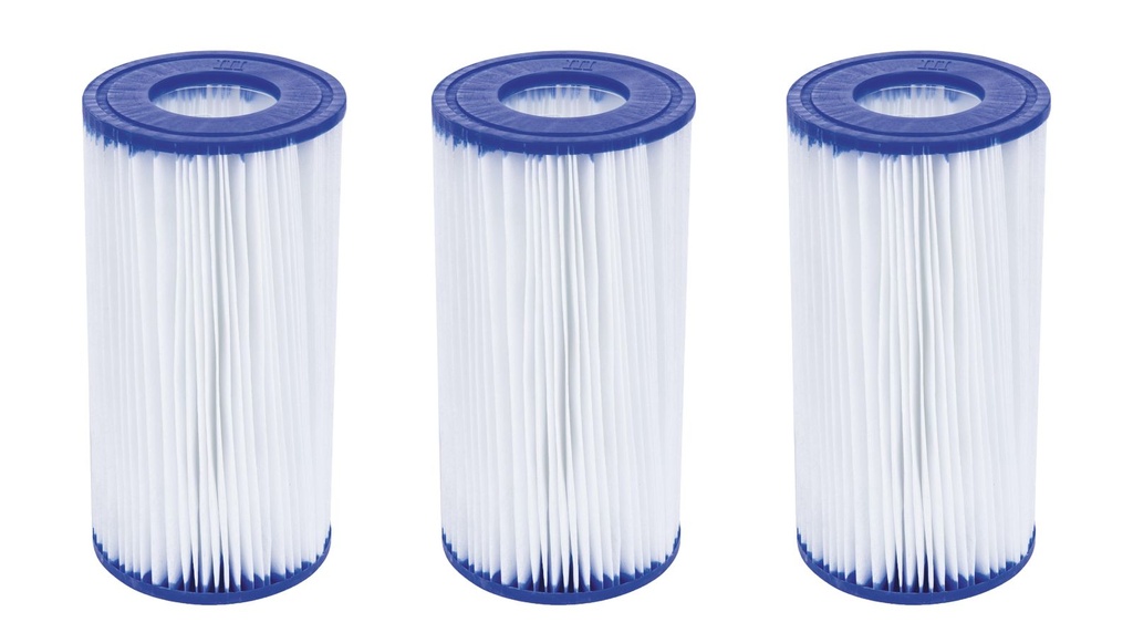 [15657] 3er Set Bestway Filterkartusche Gr. III Pumpenfilter