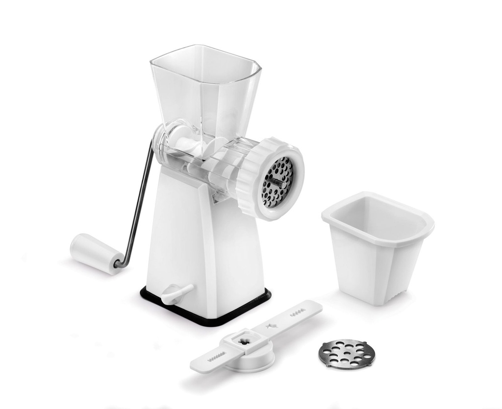 Fleischwolf & Gebäckpresse mit Lochreiben, 25 x 11.5 x 24.5 cm