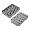 Seifenablage 2 in 1 für Seife und Schwämme Kunststoff