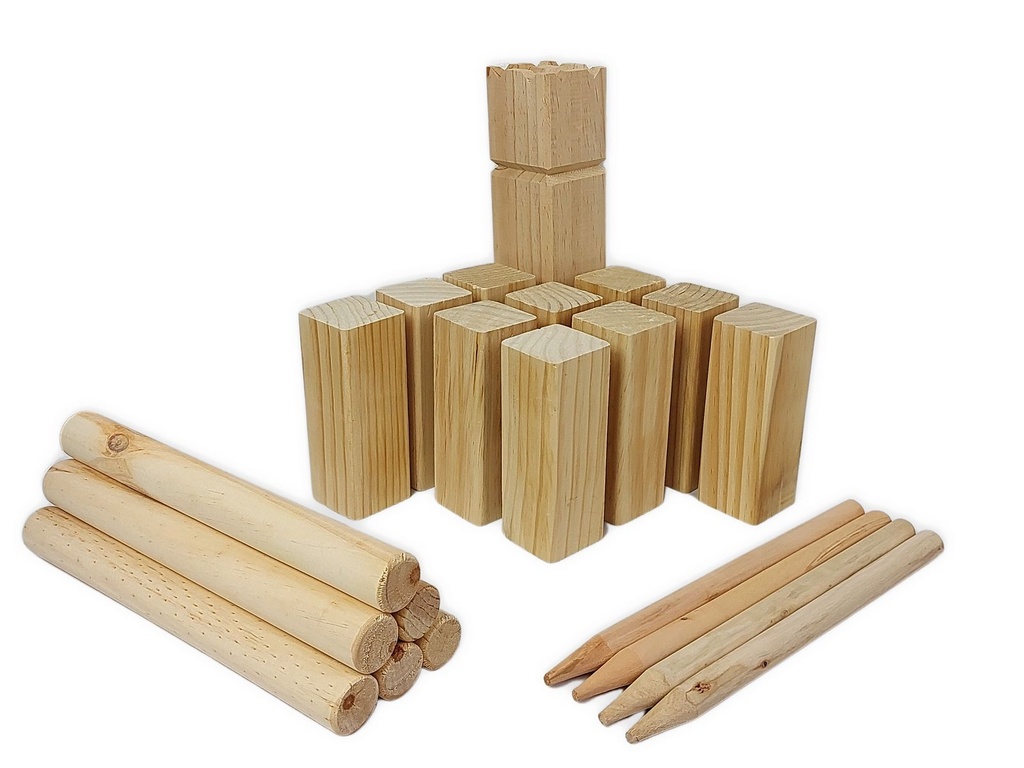 Kubb Spiel Holzwurfspiel bis zu 6 Spieler