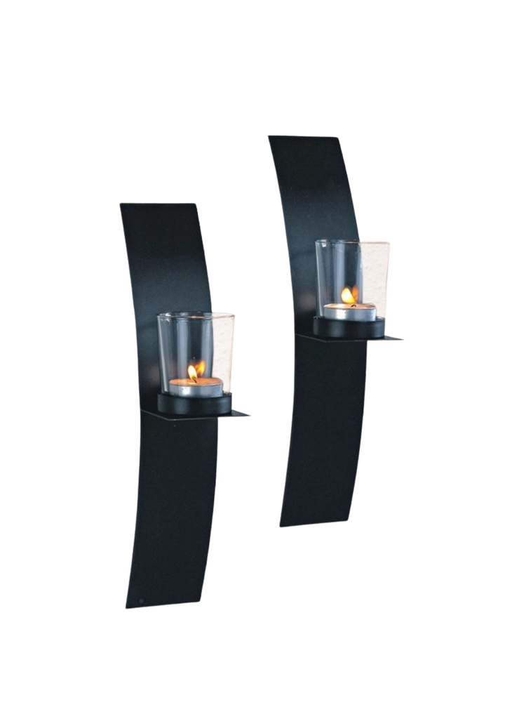 2er Set Wandkerzenhalter Teelichthalter Wanddekoration Kerzenhalter