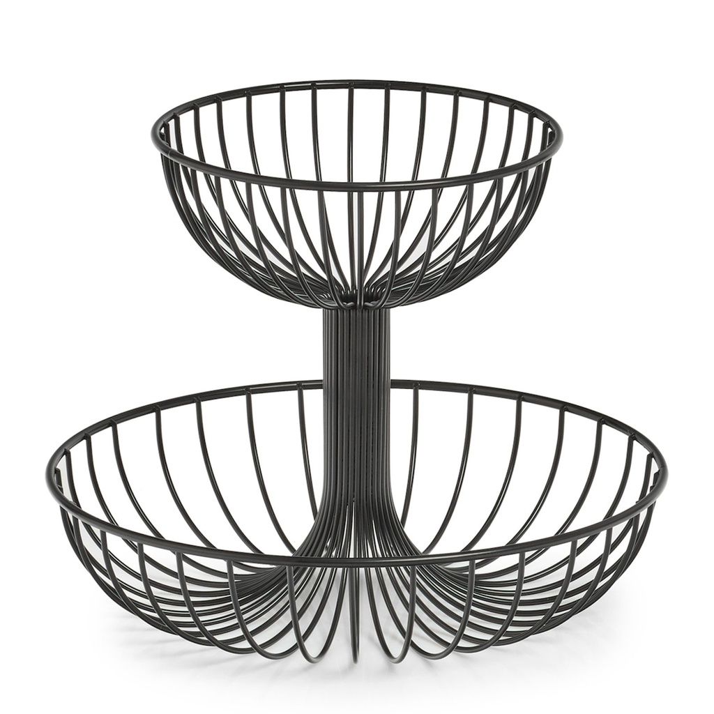 [16137] Zeller Obst Etagere 2 Etagen Metall