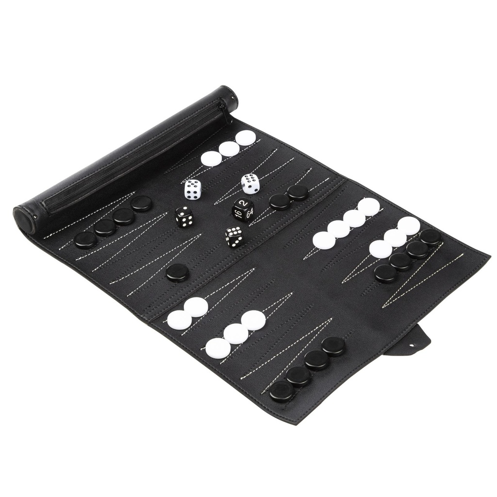 Reise-Backgammon Brettspiel mit Tasche