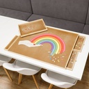 Puzzlebrett aus Holz mit 4 Schubladen 1000 Teile