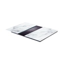 Zeller 2-tlg. Herdabdeckplatten Glasschneideplatten Marmor weiß Optik