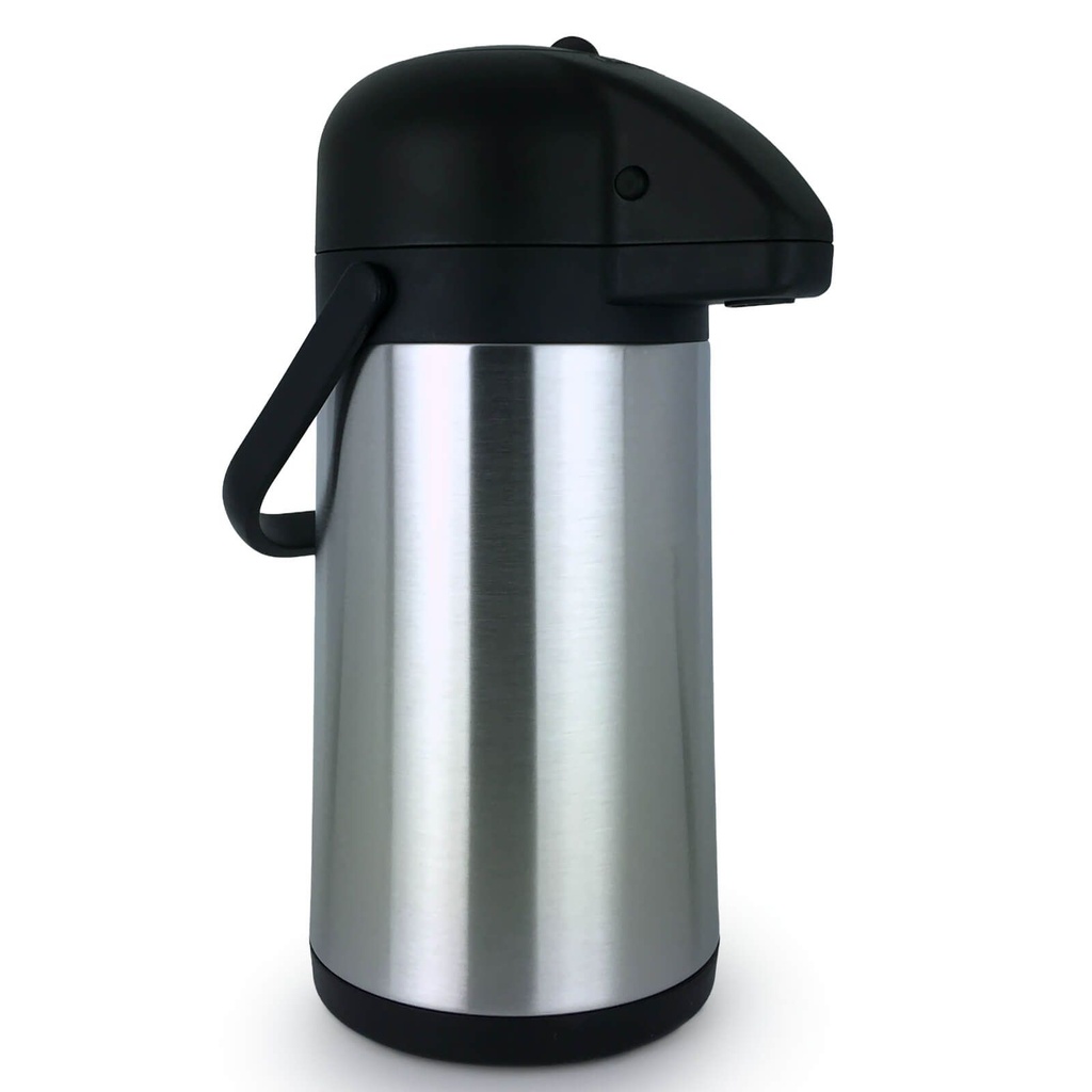 Edelstahl Pumpkanne Airport Thermoskanne 2,2 Liter