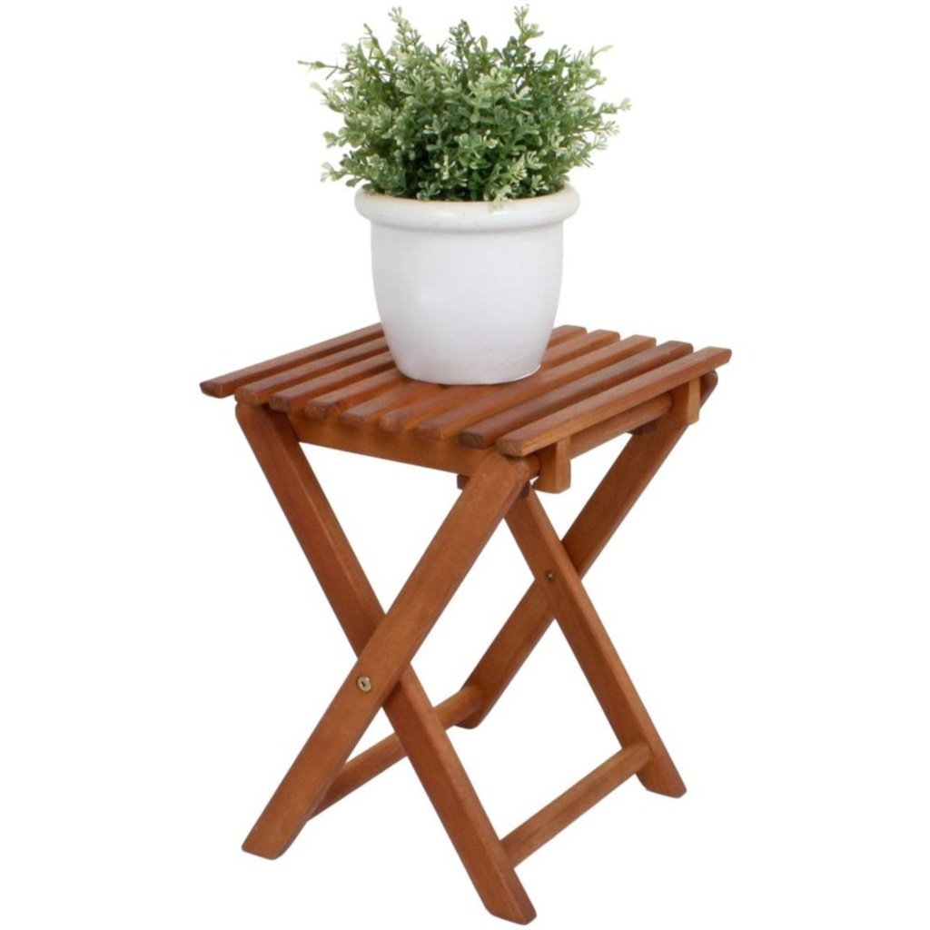 Klapphocker aus geöltem Holz belastbar bis 10 kg