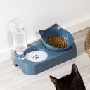 Futterstation für Katzen mit Napf in Katzenkopf-Optik