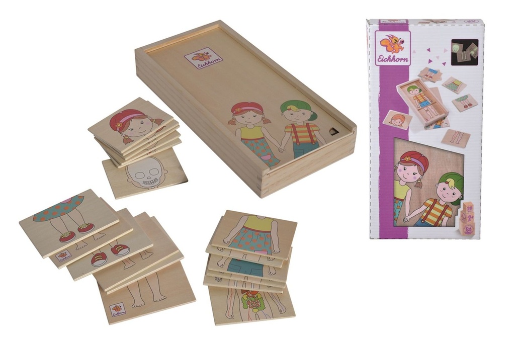 Eichhorn Holz-Körperpuzzle 18 Teile Spielerisch den Körper entdecken