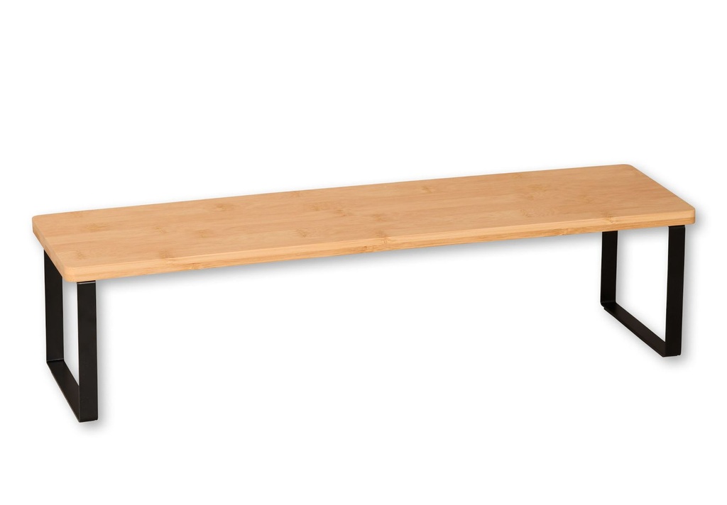 [17957] Küchenregal aus Bambus - Praktische Ablage für Gewürze & Zubehör