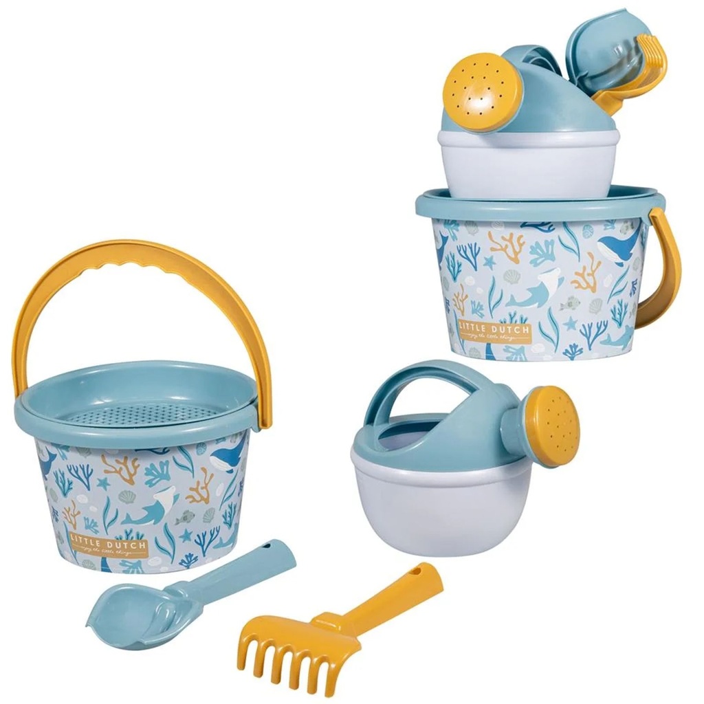 Little Dutch Strandset Eimerset 5-teilig Ocean Dreams Blue