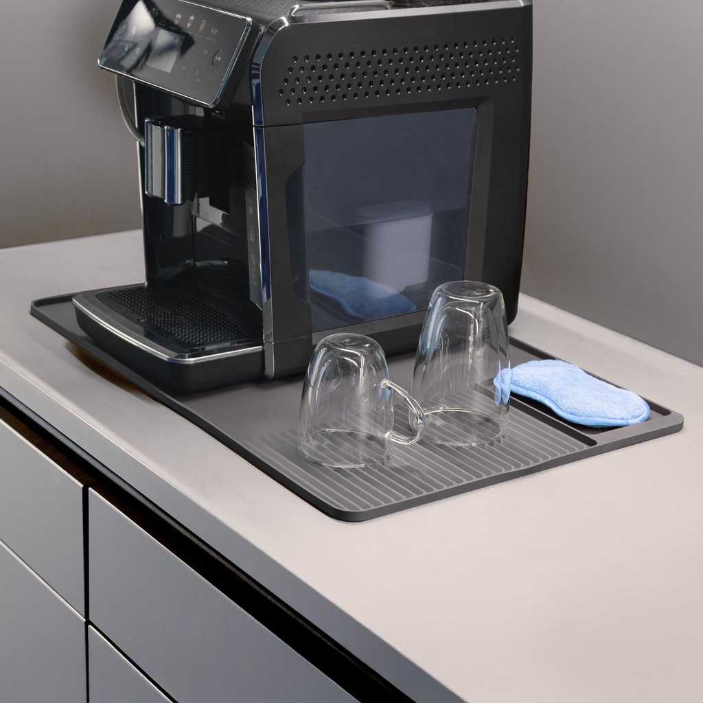 Silikon-Abtropfmatte 59×40 cm anthrazit hitzebeständig