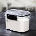 Streudose Vorratsdose Kunststoff 700 ml transparent mit Deckel