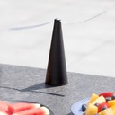 Insektenventilator 2‑Flügel schwarz geräuscharm, batteriebetrieben