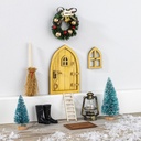 Wichteltür Set 10-teilig mit Zubehör aus Holz und Kunststoff