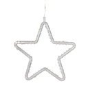 LED Sternenvorhang warmweiß 100 LEDs Batteriebetrieb Timer 100x65cm