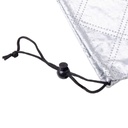 2er Set Spiegelabdeckung windsicher mit Kordelzug silber