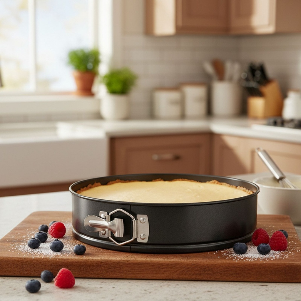 [18354] Springform 26 cm mit Flachboden aus Stahlblech Backform